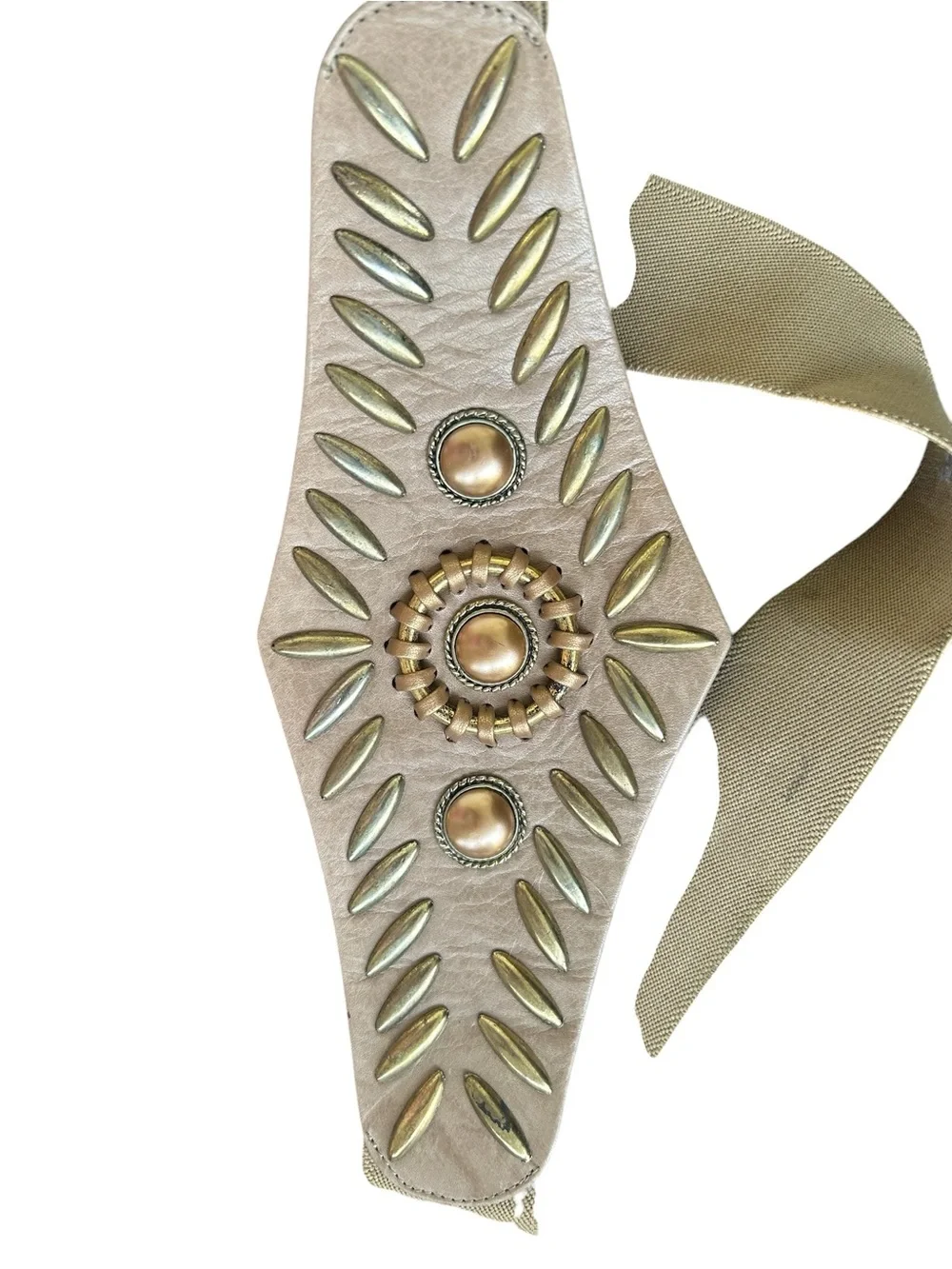 Vintage 1992 Nina Arjani Leatherrock Statement Belt
